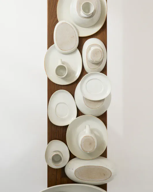 Hovedbilde Serax off-white Out of lines oval skål