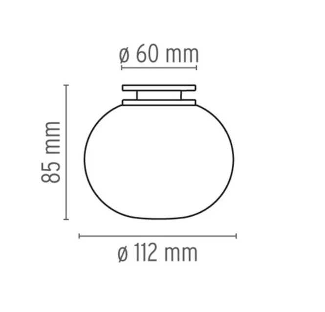 Hovedbilde Flos Mini Glo-Ball C/W tak/vegg