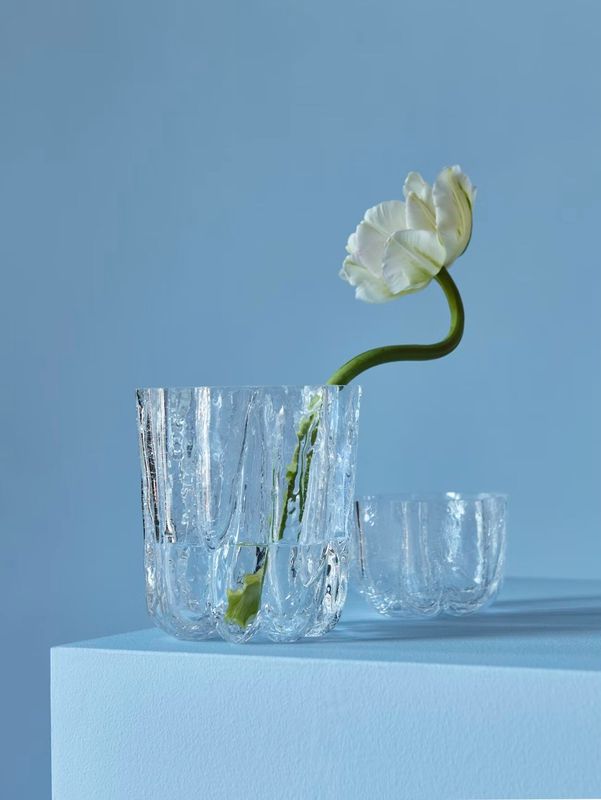 Kosta Boda Crackle lysestake 5,8 cm
