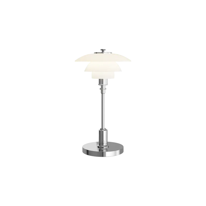 Louis Poulsen PH 1-1 Portabel lampe - High luster chrome pleated