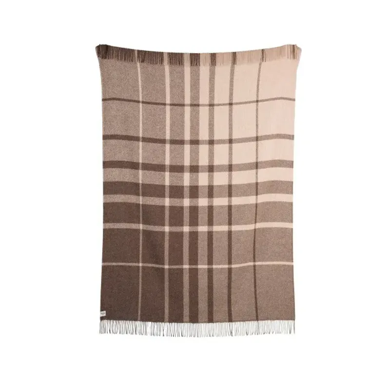 Røros Tweed Filos ullpledd 145x220 cm Brun