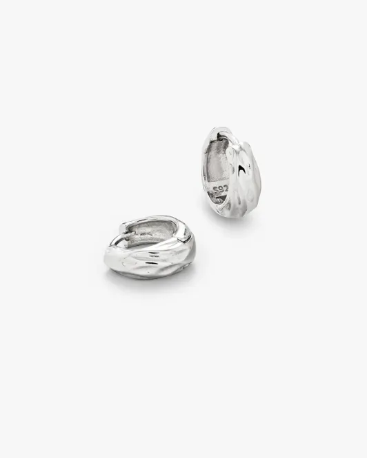 Hovedbilde Philippa Studios Dome Structured Hoops Small Sølv
