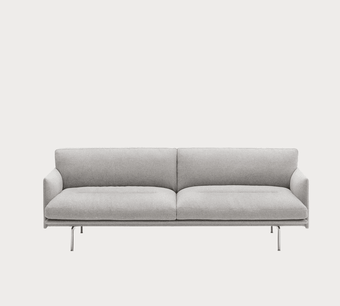 Hovedbilde Muuto Outline Soft 3-seter sofa - Clay 12 / ...