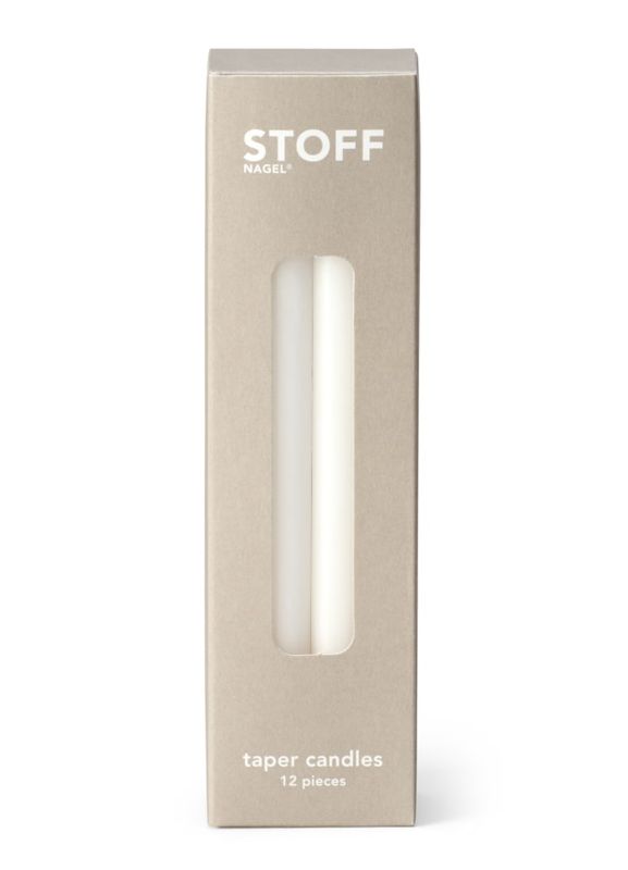 Stoff Nagel lys 12 stk - Hvit