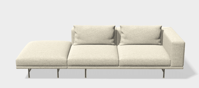 Hovedbilde VIPP Loft modulsofa - Wavy / Rustfritt stål