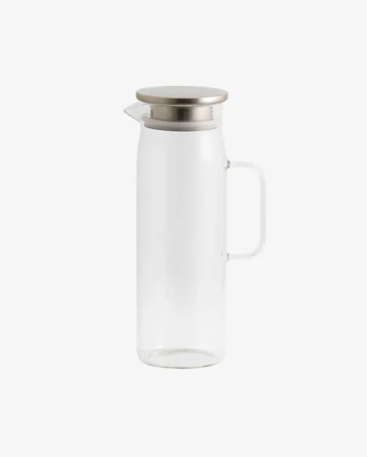 Hovedbilde Nordal Chives Vannkaraffel klart glass / krom ...