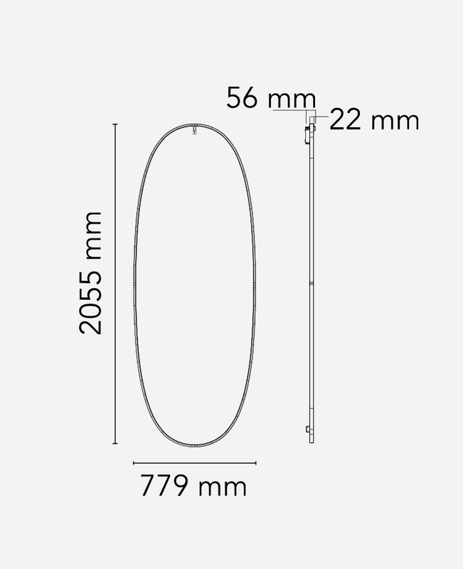 Flos Speil La Plus Belle - Brushed Gold