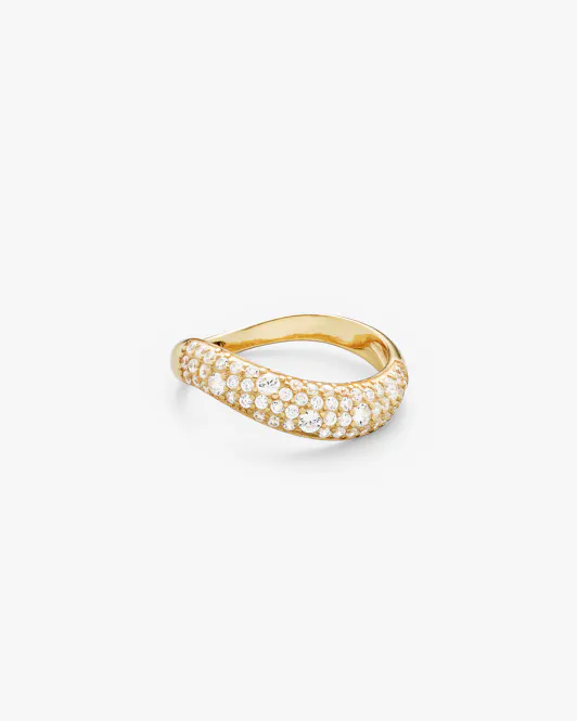 Hovedbilde Philippa Studios - Wave Pave Ring Gull 54