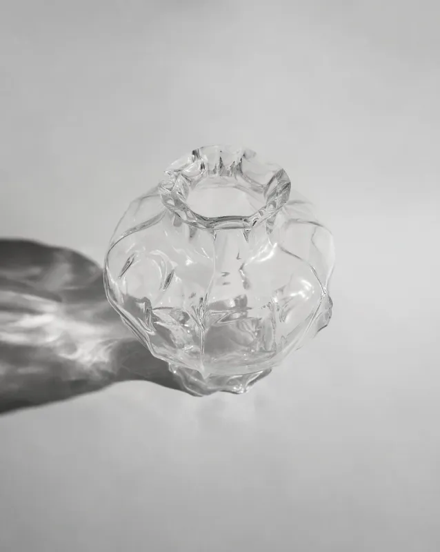 Hein Studio Ammonit Vase - Clear H:30 cm