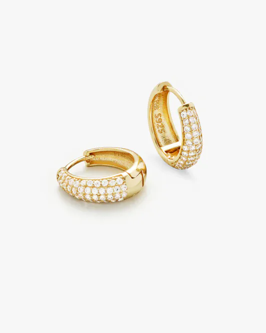 Hovedbilde Philippa Studios - Dome Pave Hoops Medium Gull