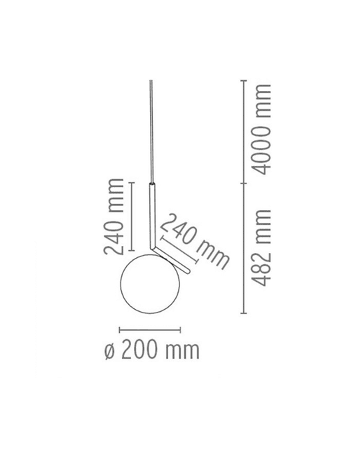 Hovedbilde Flos IC S1 pendel - krom