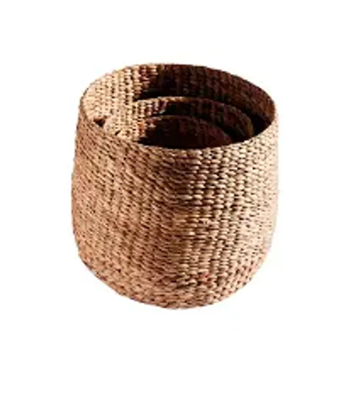MUUBS Basket Round (S+M+L) - Nature S/3 pcs. Vannhyasint - Ø53xH48 cm