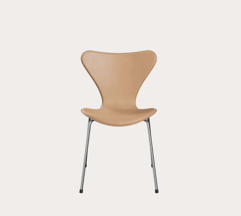 Fritz Hansen Series 7 Tailored edition Edge Sewn - Slate grey / Chrome