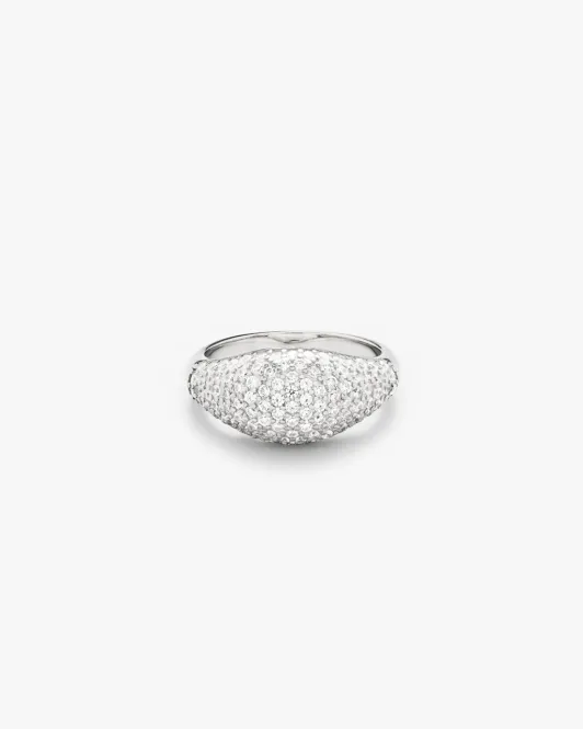 Hovedbilde Philippa Studios - Dome Pave Ring Sølv 48