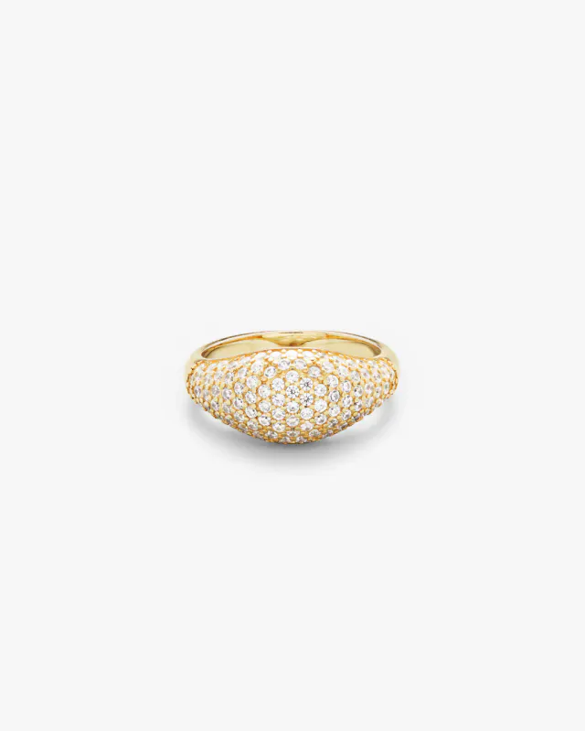 Philippa Studios - Dome Pave Ring Gull 50